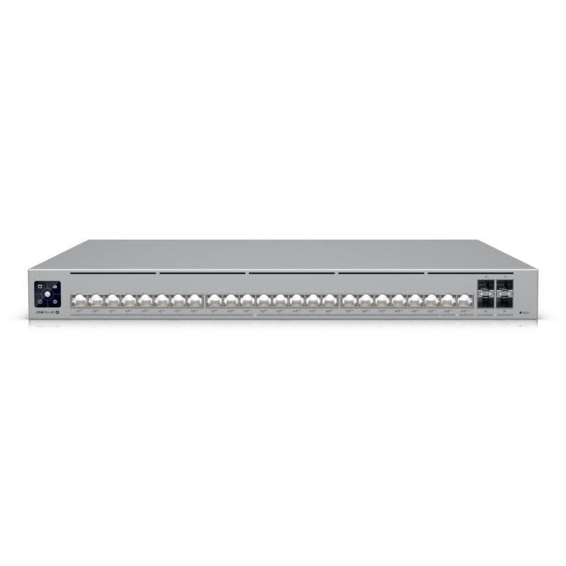 Switch 24 porte PoE++ Gigabit L3 con 22 porte 2.5GbE, 2 porte 10GbE PoE++, 4 SFP+ 10G, PoE 600 W - Ubiquiti USW-Pro-HD-24-PoE
