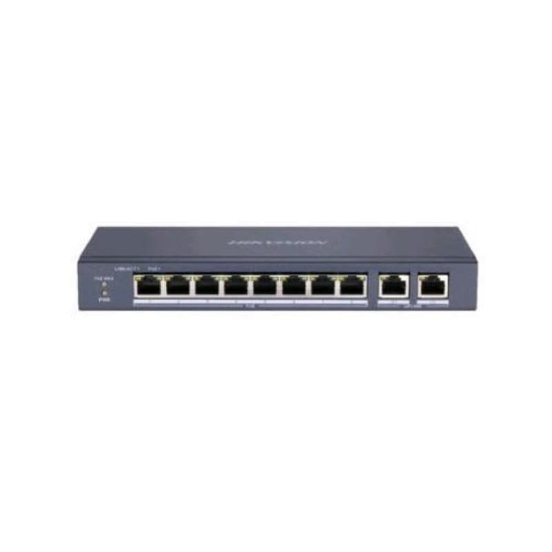Switch di rete non gestito L2 8 porte LAN RJ-45 10/100 Mbps + 2 porte LAN PoE RJ45 nero - Hikvision DS-3E0310P-E/M