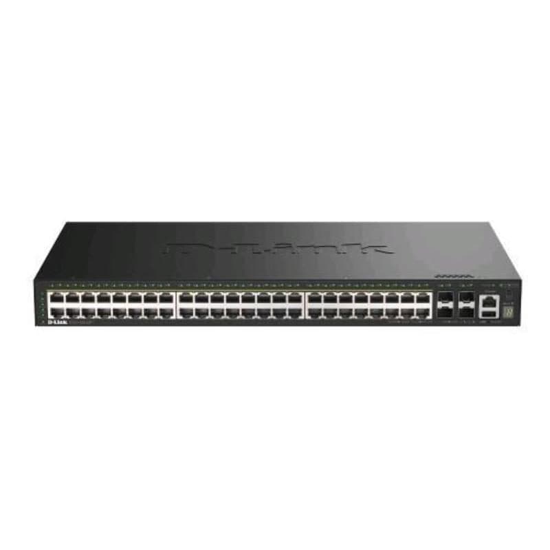 Switch gestito 48 x 10/100/1000 (1 PoE+) PoE+ (370 W) + 4 x 10 Gigabit SFP+ montabile su rack - D-Link DGS-1530-52P