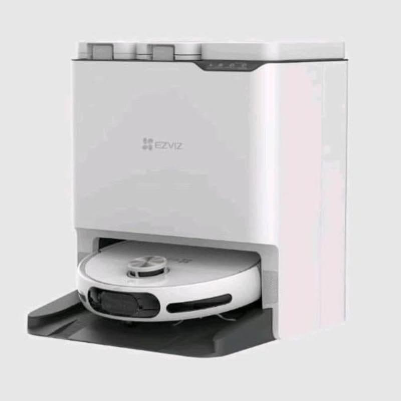 Robot aspirapolvere lavapavimenti con base autopulente, anti grovigli, telecamera, navigazione LDS, bianco - EZVIZ RS20 Max