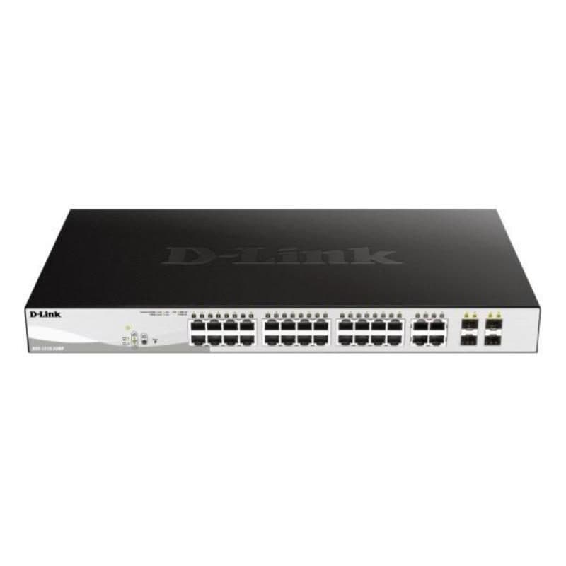 Switch 24 porte Gigabit PoE + 4 porte SFP jumbo frame 370 W - D-Link