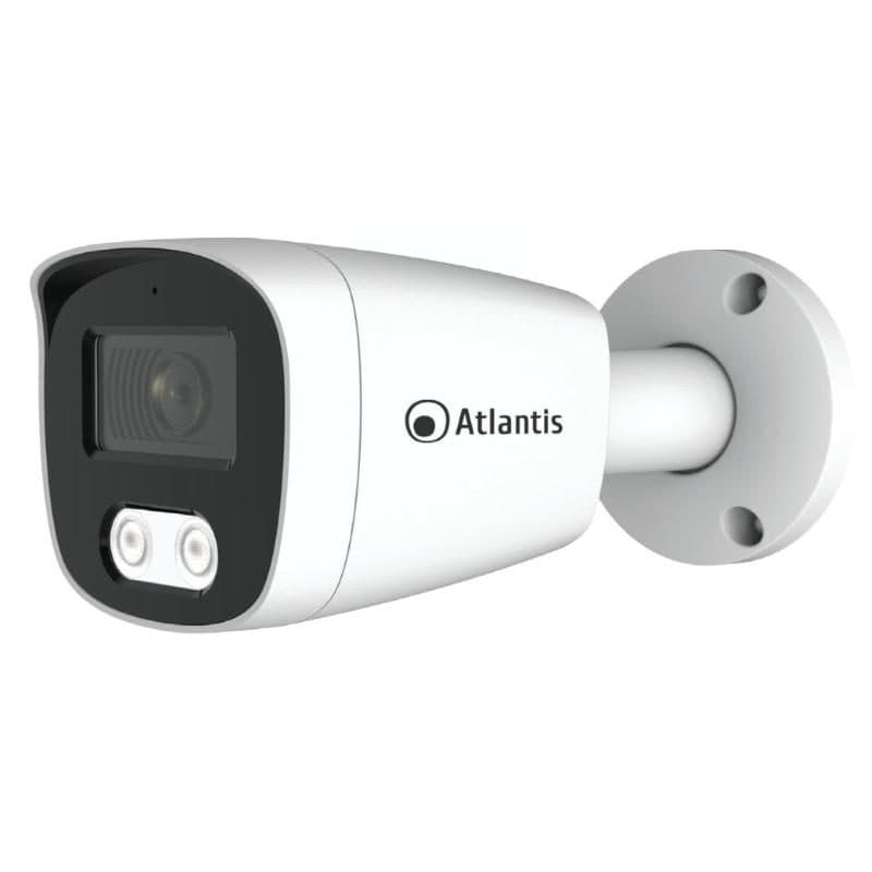 Videocamera IP bullet bianca 8MP PoE A/B sensore 1/2.8 CMOS ottica fissa 2.8 mm IP67 - Atlantis Land A11-U827S-BP
