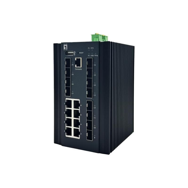 Switch di rete gestito L2+ Gigabit Ethernet (10/100/1000) nero - LevelOne IGU-2072