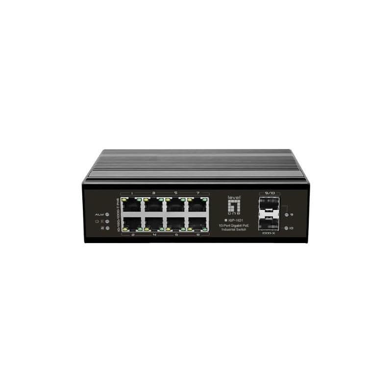 Switch di rete Gigabit Ethernet (10/100/1000) con supporto Power over Ethernet (PoE) nero - LevelOne IGP-1031
