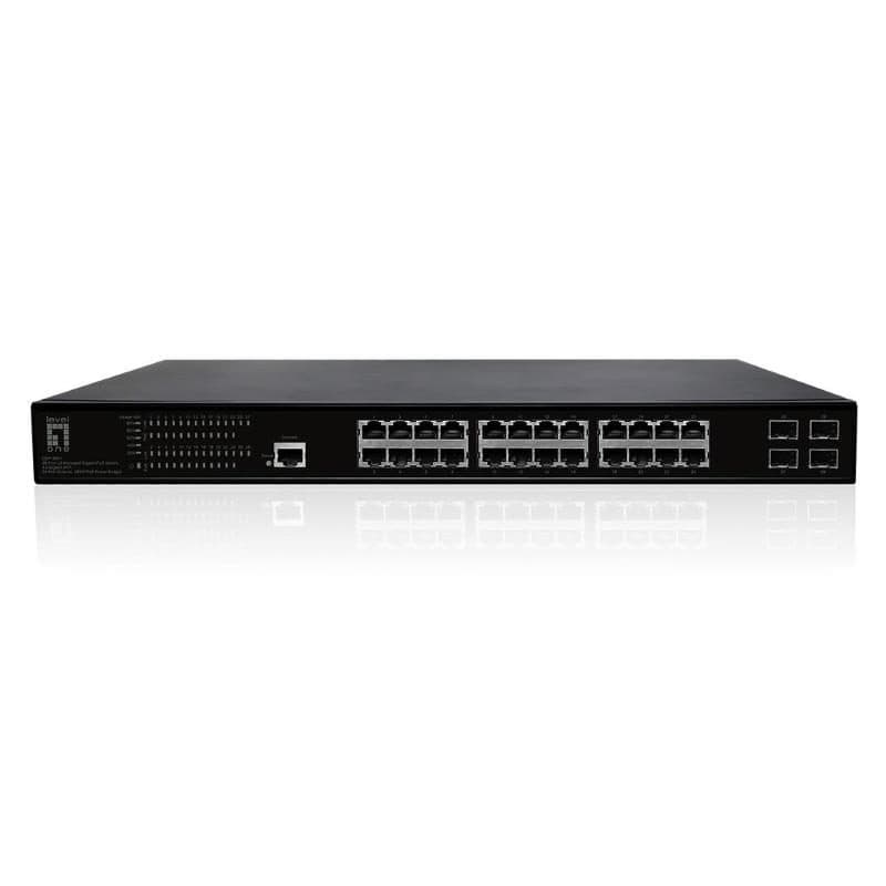 Switch di rete gestito L2 Gigabit Ethernet (10/100/1000) con supporto PoE 1U nero - LevelOne GEP-2861