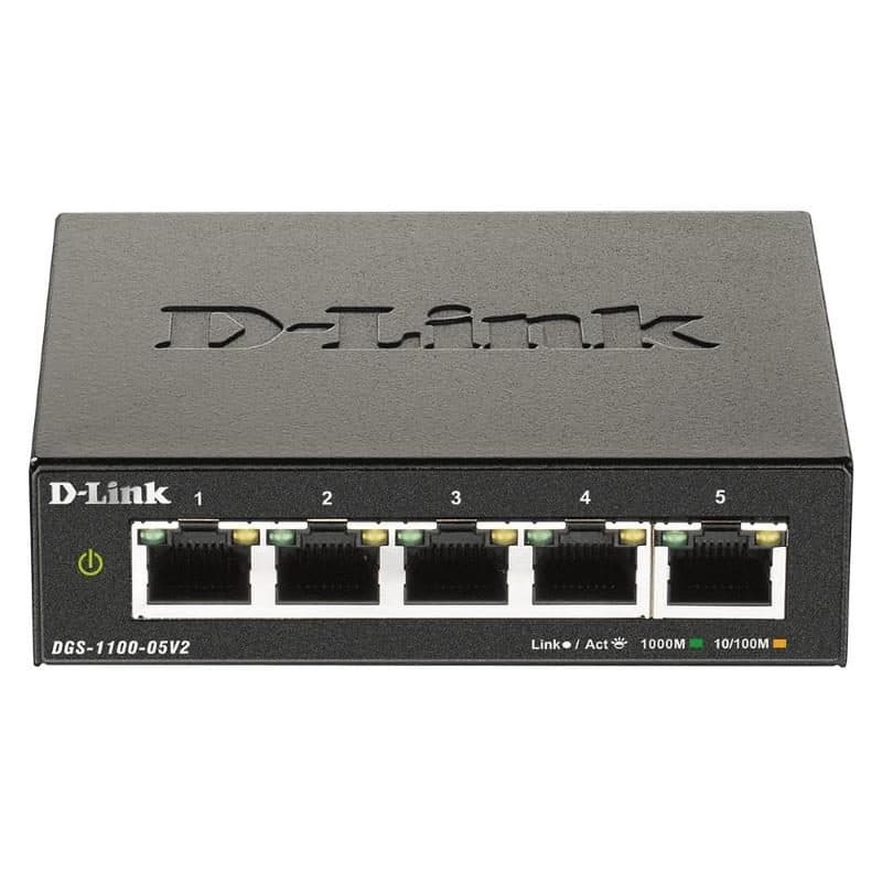 Switch di rete gestito L2 Gigabit Ethernet (10/100/1000) nero - D-Link DGS-1100-05V2/E