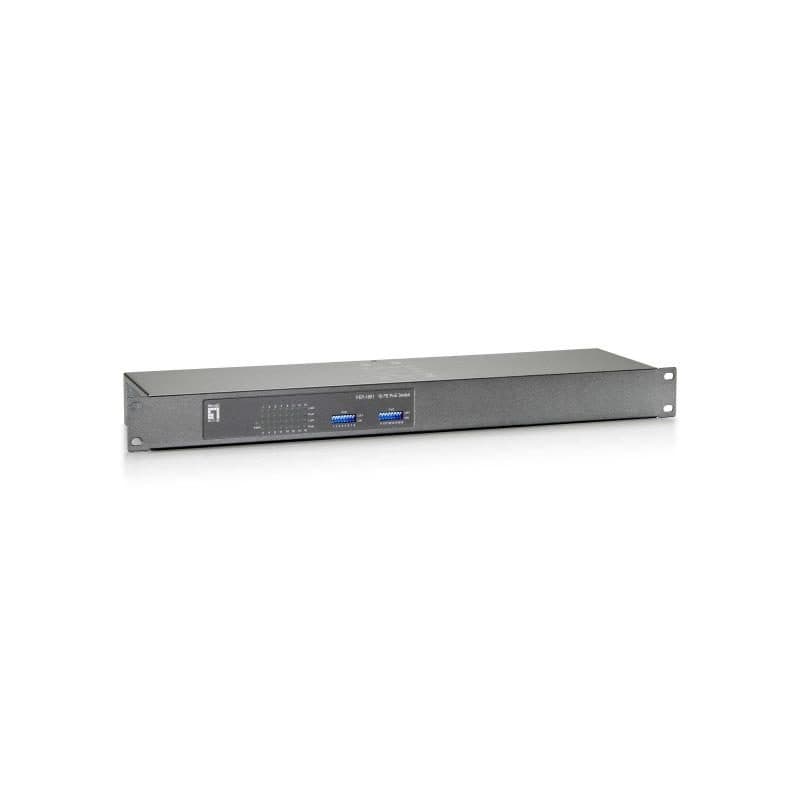 Switch di rete Fast Ethernet (10/100) con supporto Power over Ethernet (PoE) grigio - LevelOne FEP-1601W120