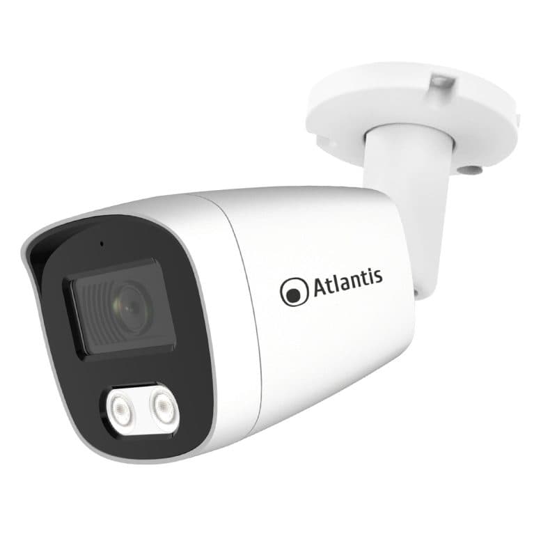 Videocamera IP PoE bullet 8Mpx 3872x2180 20 fps H.264/265 1/2.7 CMOS 2 x IR LED 15 m - Atlantis Ultraplex A11-U810A-BP