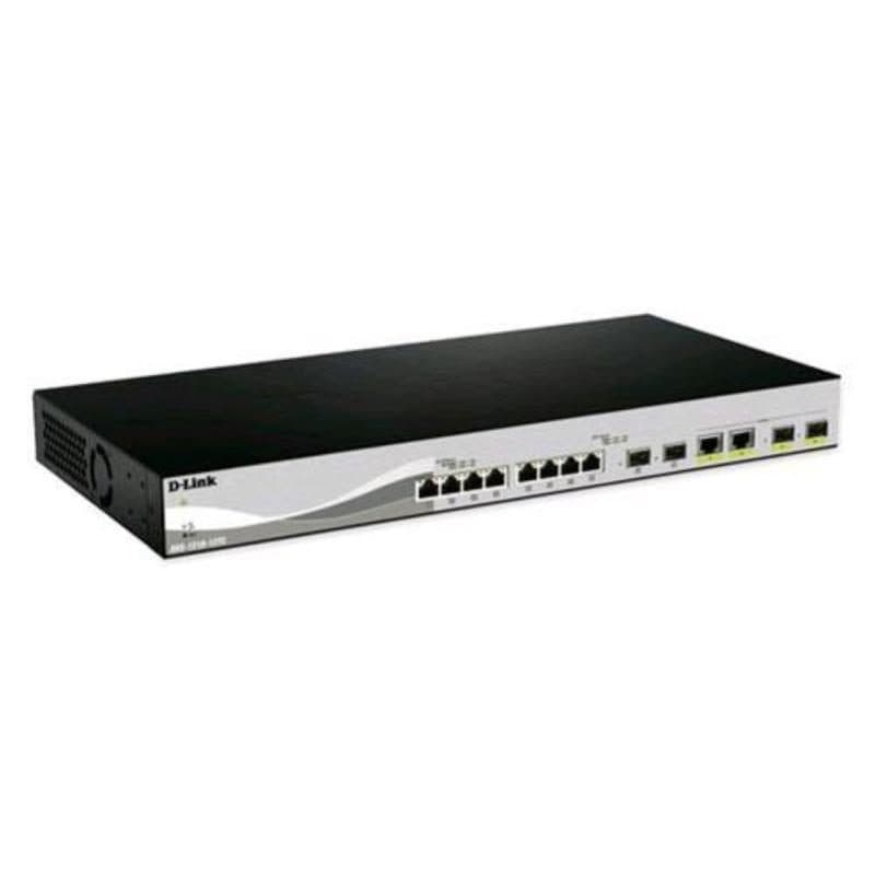 Web smart switch gestito L2 10 x 10 Gigabit SFP+ + 2 x SFP+ 10 Gigabit combo montabile su rack - D-Link DXS-1210-12SC
