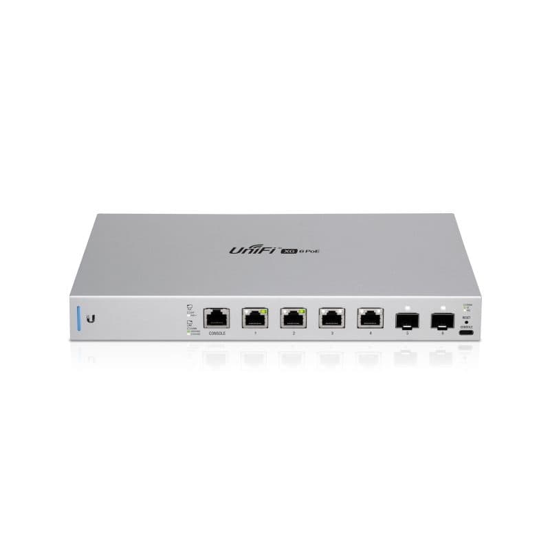 Switch di rete gestito 10G Ethernet (100/1000/10000) con supporto PoE 1U grigio - Ubiquiti UniFi US-XG-6PoE