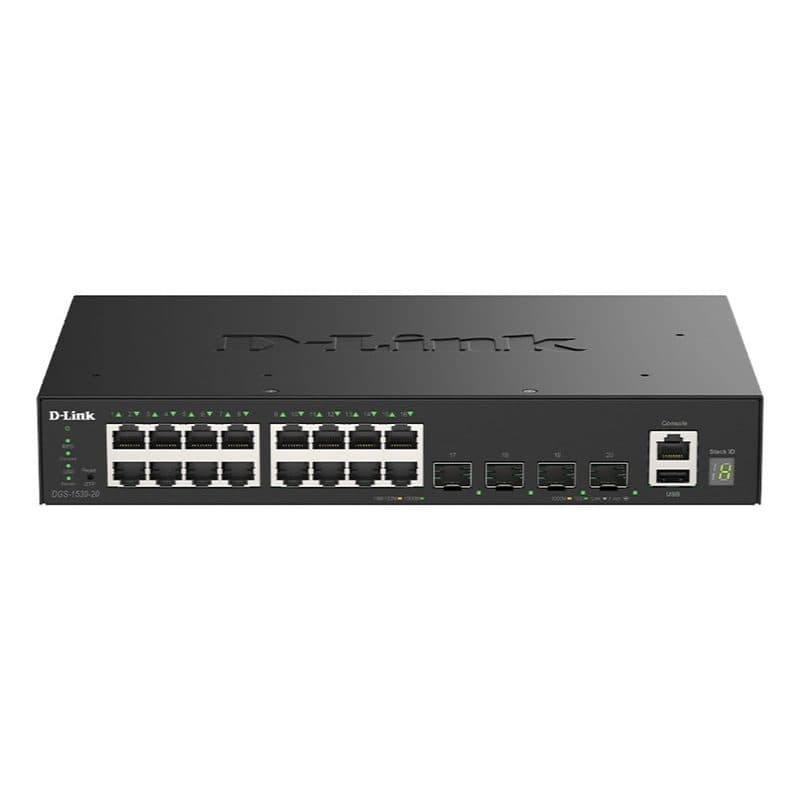 Switch di rete gestito L2 Gigabit Ethernet (10/100/1000) nero - D-Link DGS-1530-20/E