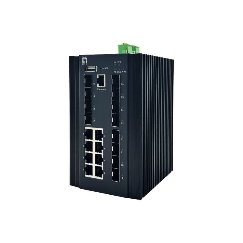 Switch di rete gestito L2+ Gigabit Ethernet (10/100/1000) nero - LevelOne IGX-2072