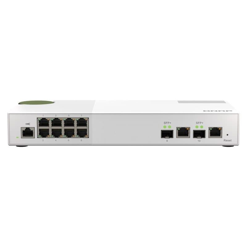 Switch di rete gestito L2 2.5G Ethernet (100/1000/2500) grigio, bianco - QNAP QSW-M2108-2C