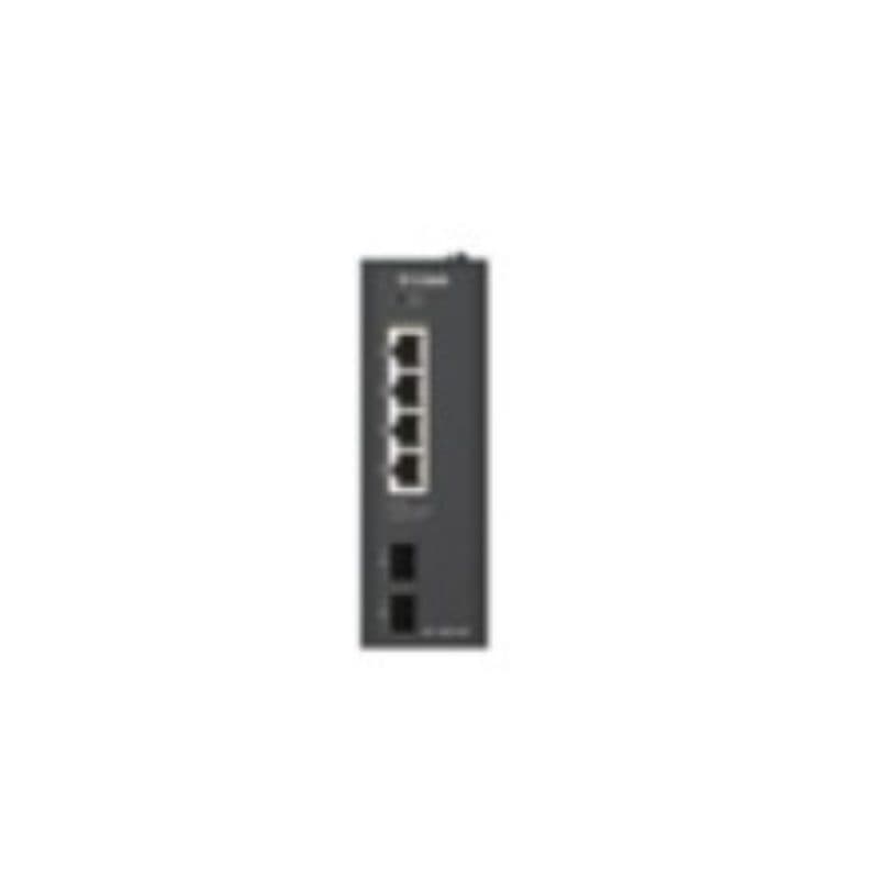 Switch di rete non gestito L2 Gigabit Ethernet (10/100/1000) con supporto PoE DIN rail - D-Link DIS-100G-06P