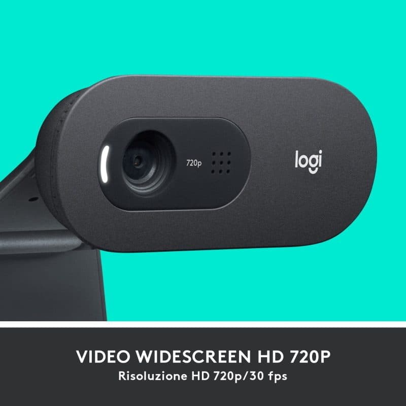 Webcam HD USB esterna 720p per desktop o laptop con microfono a lunga portata - Logitech C505