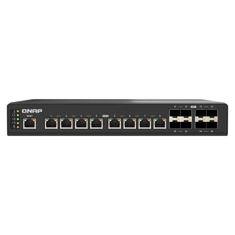 Switch di rete gestito 10G Ethernet (100/1000/10000) nero - QNAP QSW-IM3216-8S8T