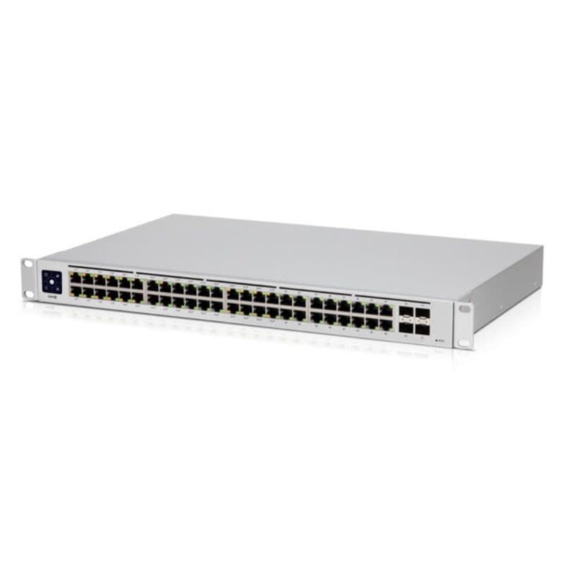 Switch di rete gestito Gigabit Ethernet (10/100/1000) con supporto PoE argento - Ubiquiti UniFi USW-48-PoE-EU