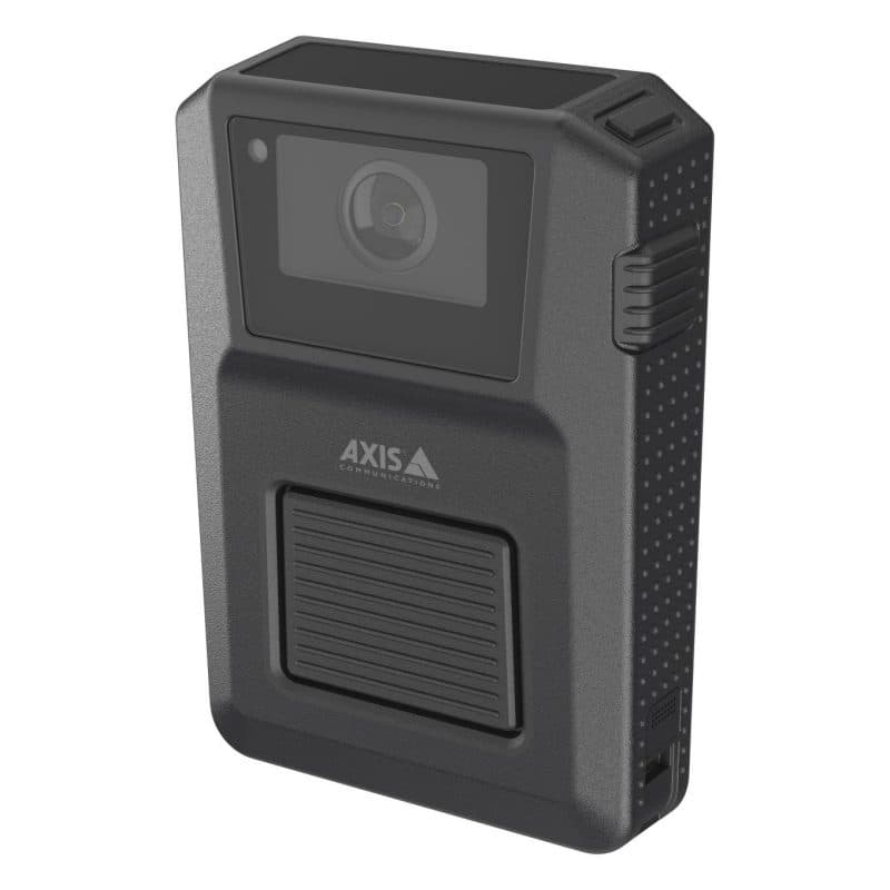 Telecamera per busto wireless CMOS 1920 x 1080 pixel nero a batteria, 0,1 lx, Wi-Fi 802.11a/b/g, Wi-Fi 4 - Axis W120