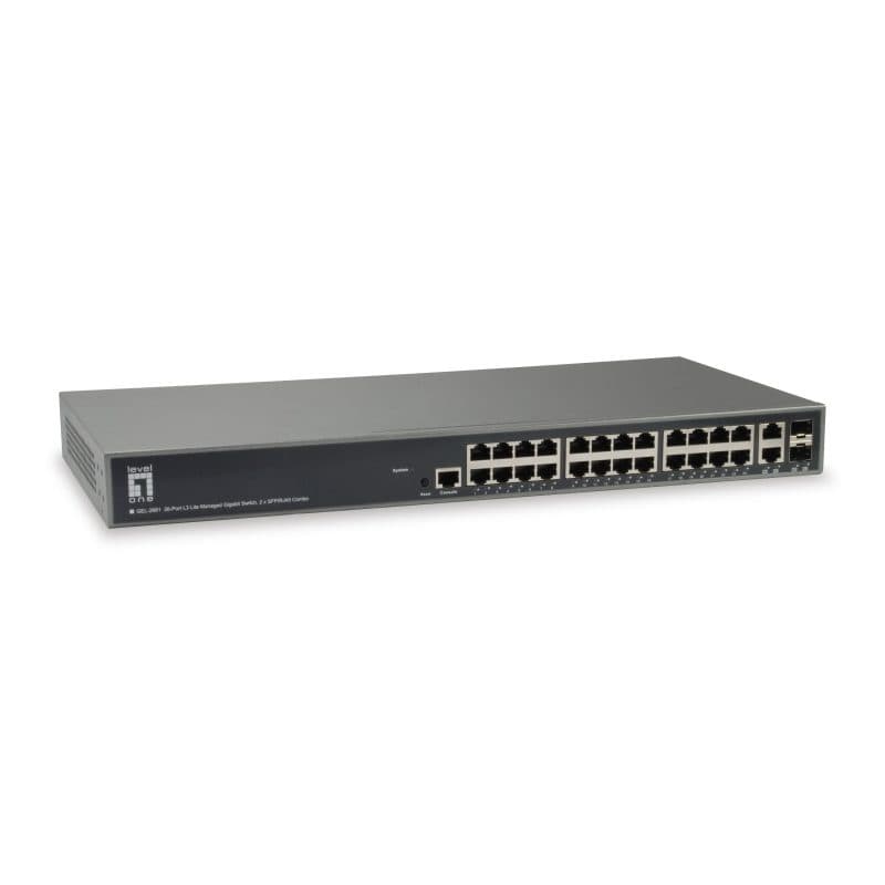 Switch di rete gestito L3 Gigabit Ethernet 10/100/1000 nero - LevelOne GEL-2681