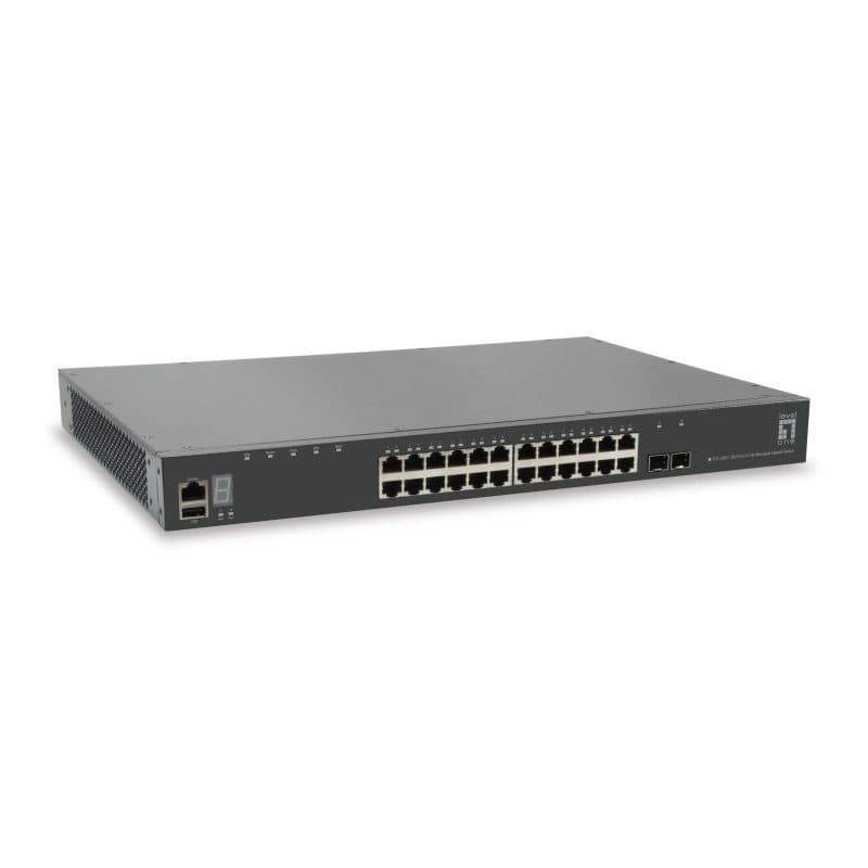 Switch di rete gestito L3 Gigabit Ethernet 10/100/1000 grigio - LevelOne GTL-2881