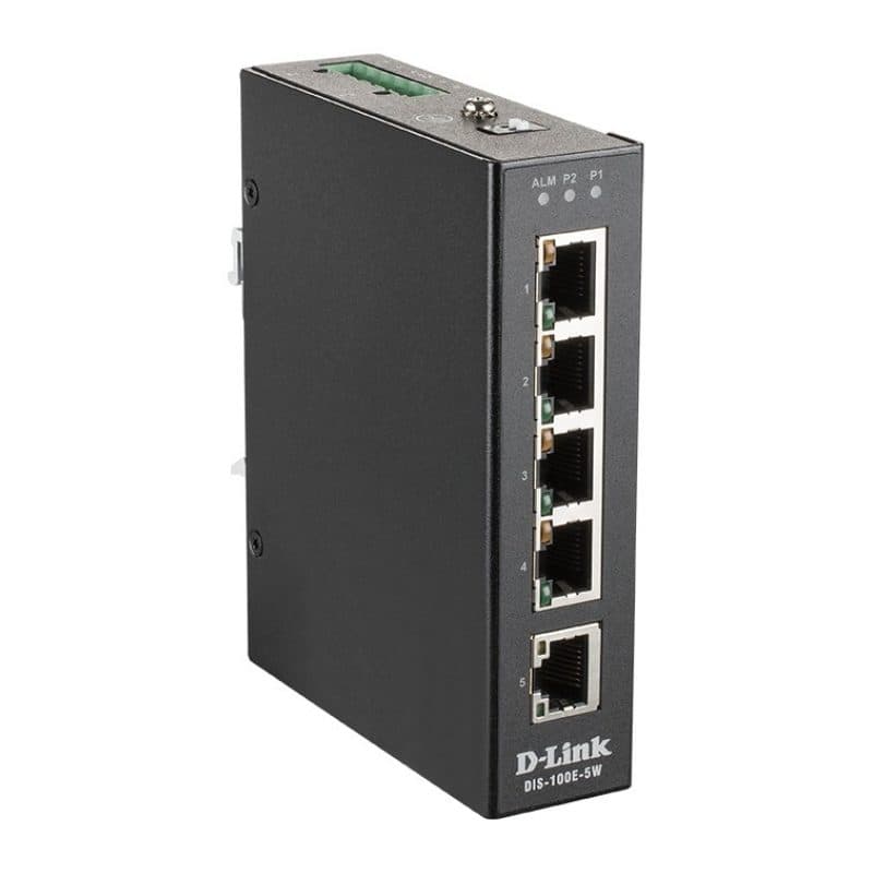 Switch di rete non gestito L2 Fast Ethernet 10/100 nero - D-Link DIS-100E-5W