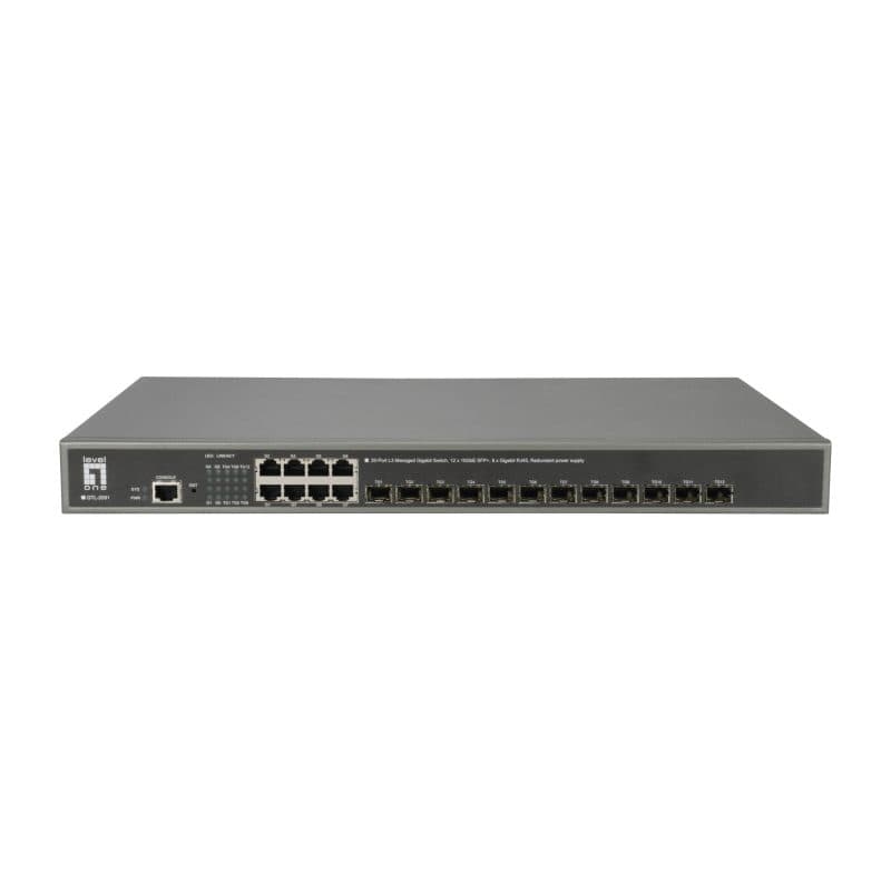 Switch di rete gestito L3 Gigabit Ethernet 10/100/1000 grigio - LevelOne GTL-2091