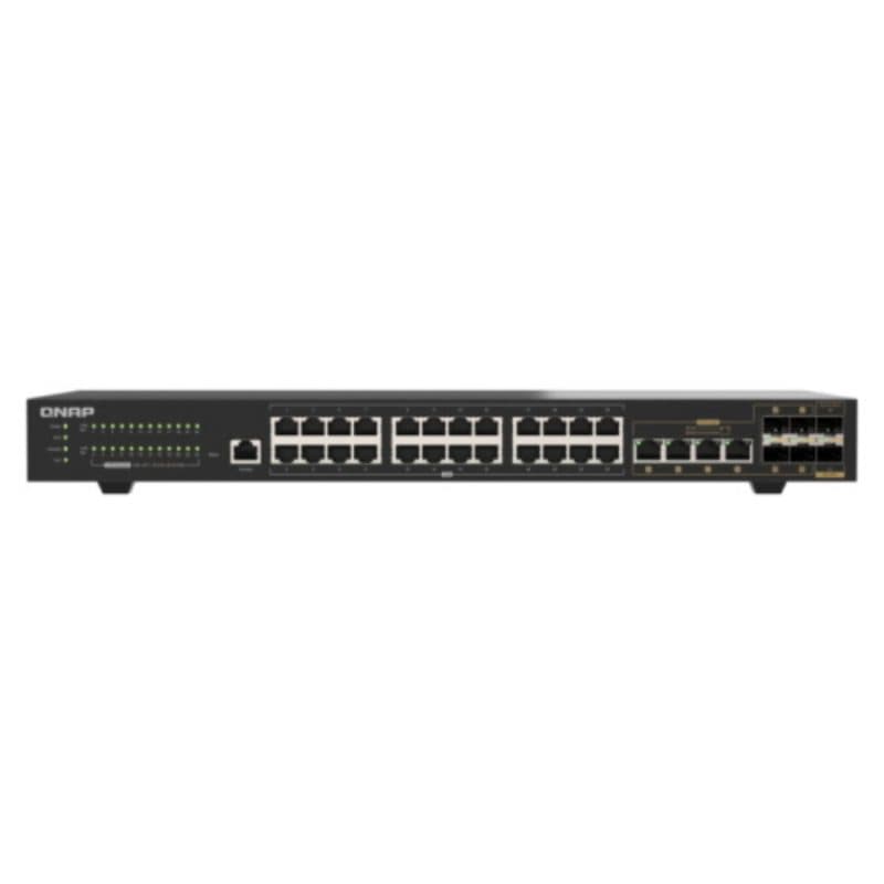 Switch di rete gestito L2 2.5G, 24 x 2.5GbE RJ45 + 4 x 10GbE combo + 2 x 10GbE SFP+, rack, nero - QNAP QSW-M2130-4C2S24T