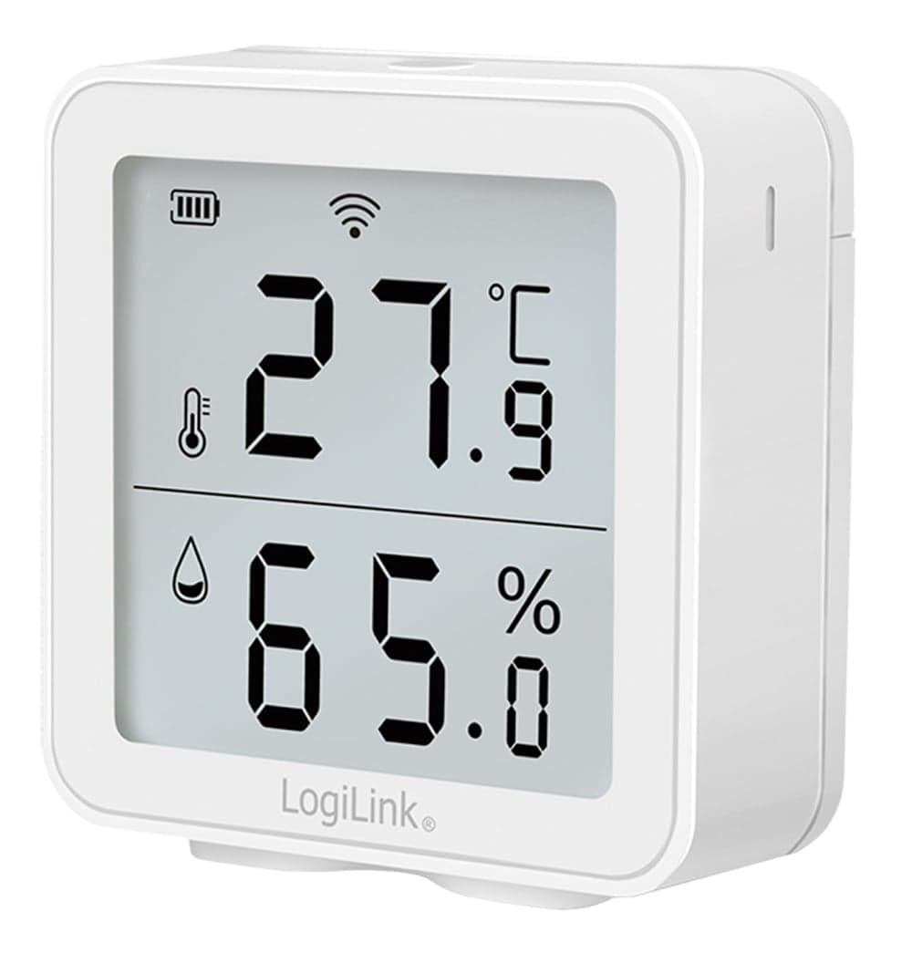 Termoigrometro Wireless Monitoraggio Remoto Wi-Fi App Smart Life - Logilink I-AIR-TER