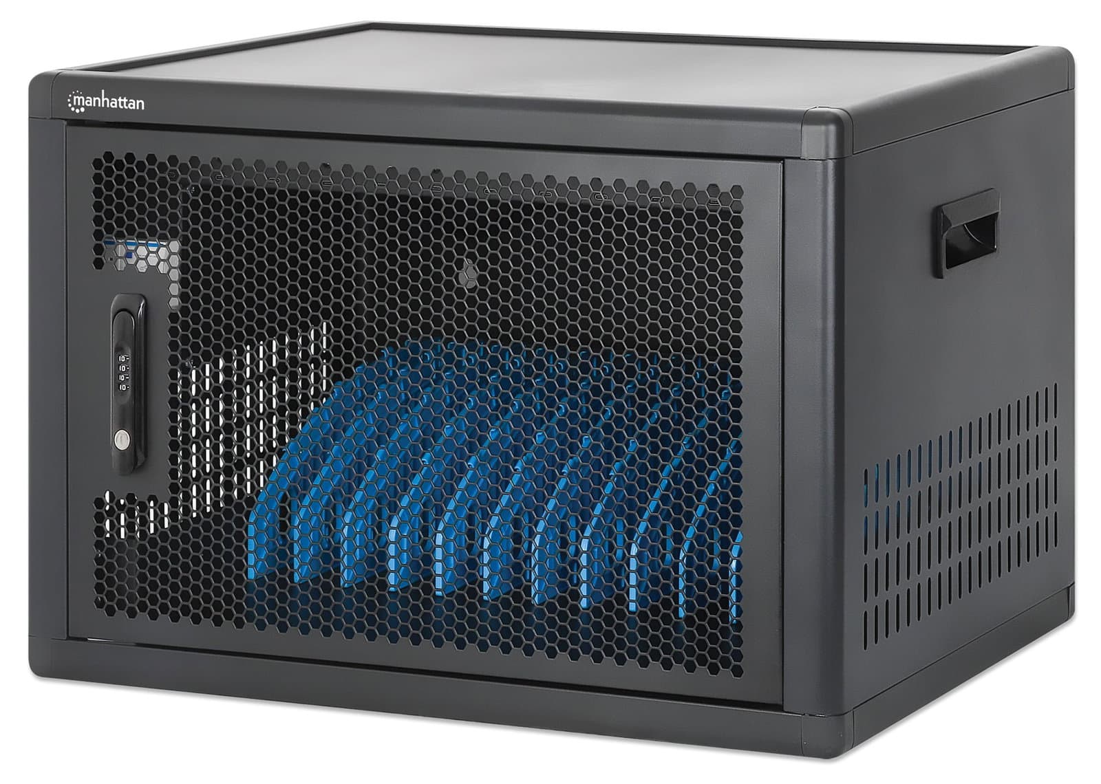 Armadietto Stazione di Ricarica da Scrivania/Parete 12 porte USB-C - 780 W - Manhattan I-CABINET-12C65