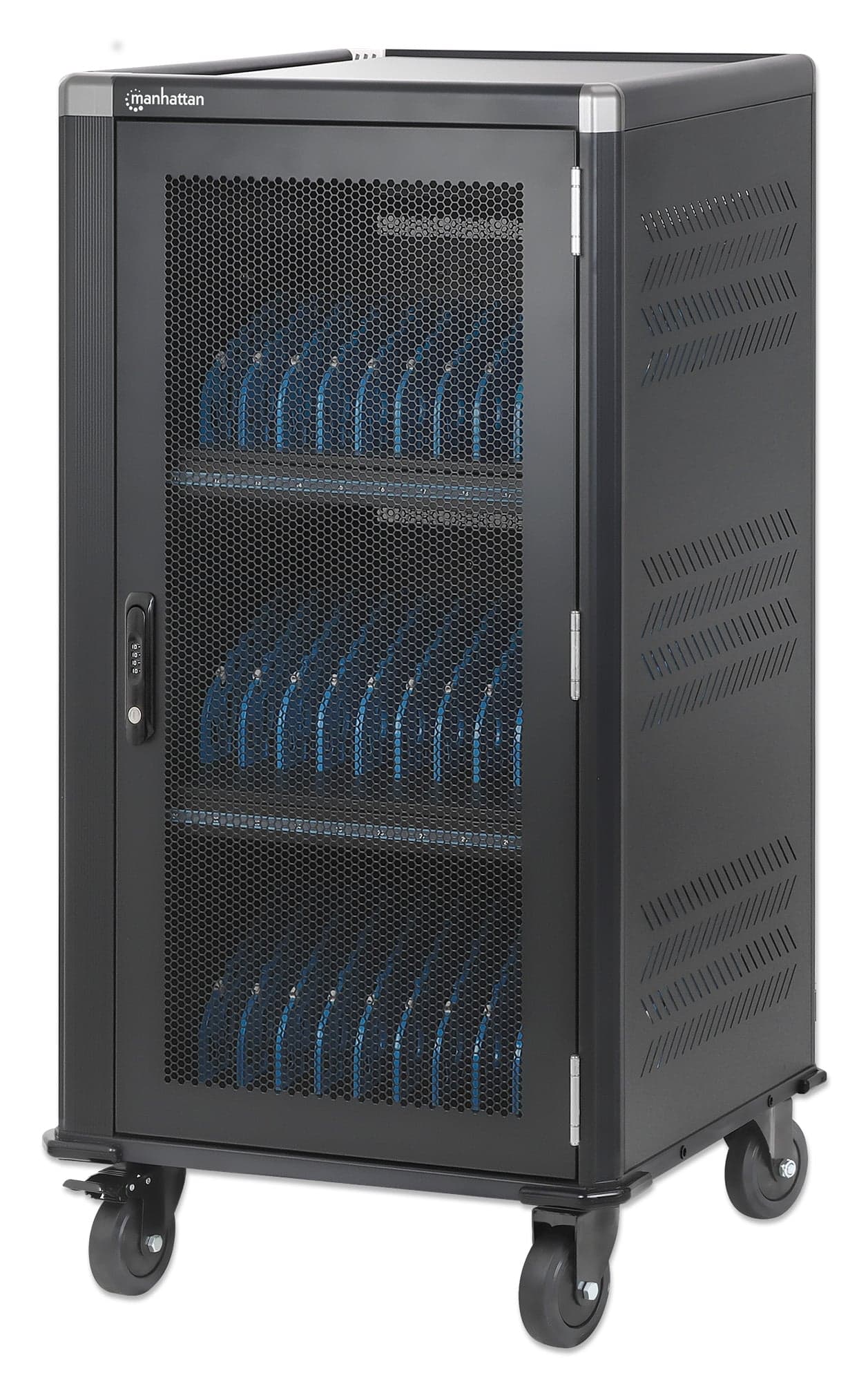 Carrello di Ricarica USB-C 30 Porte - 1920 W - Manhattan I-CABINET-30C65