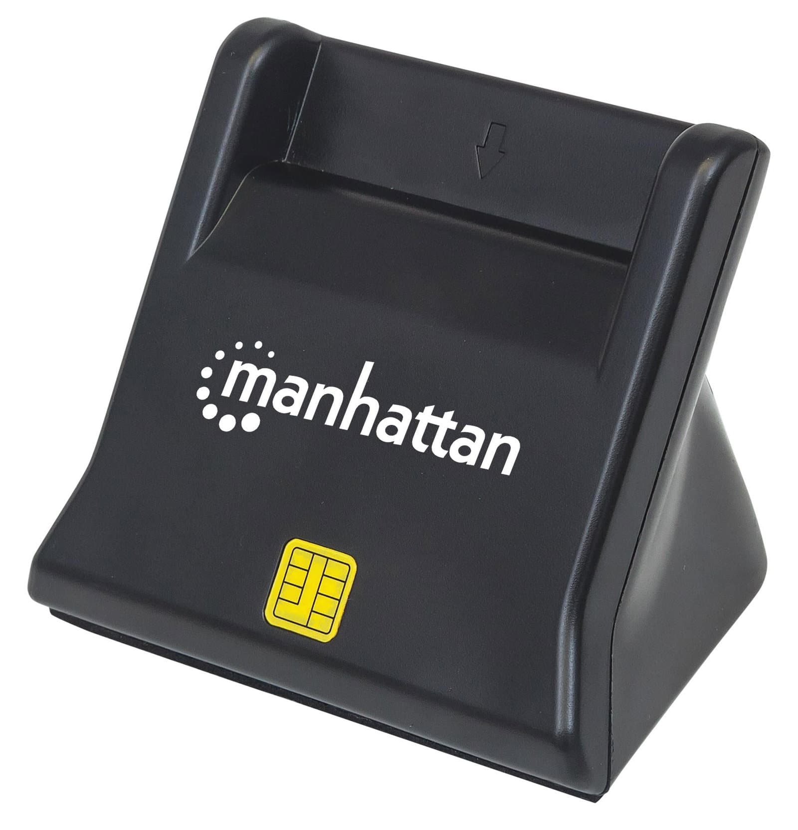 Lettore di smart card/SIM USB desktop nero - Manhattan I-CARD CAM-USB3