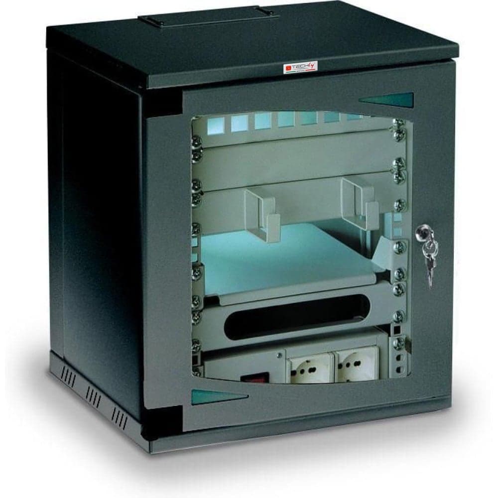 Armadio Rack 10" a Muro 7 Unità Nero - Techly Professional I-CASE 7G-BK