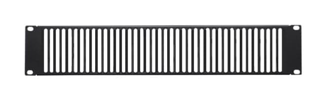 Pannello di chiusura ventilato 2U nero per rack Audio Video - Techly Professional I-CASE AV-ABLANV2