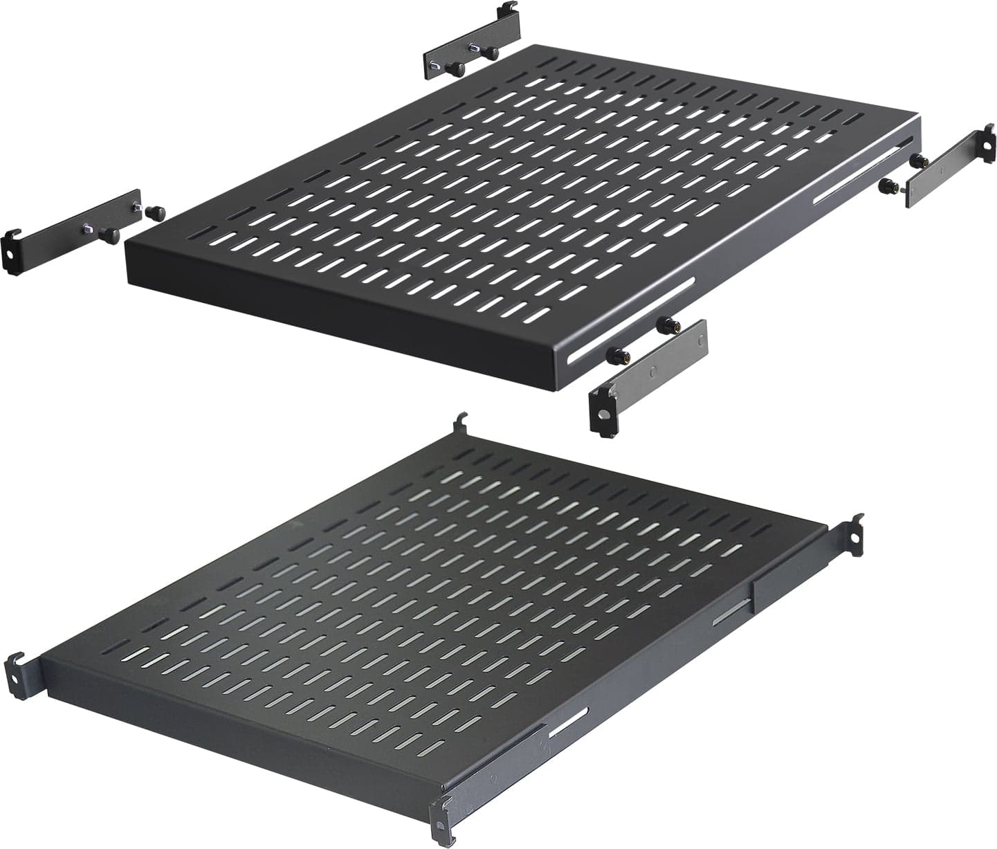 Base per Armadi 19" Ripiano a Profondità Adattabile 1U Nero - Intellinet I-CASE BASE-1000-BK