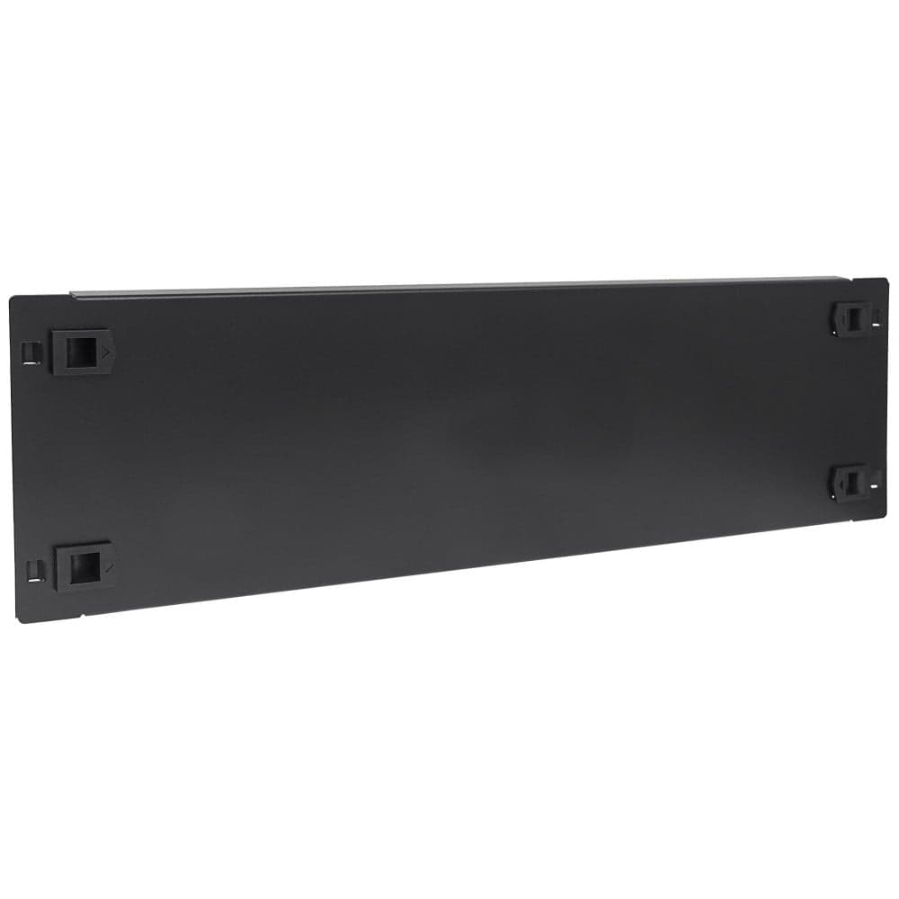 Pannello Cieco Toolless a Clip per Armadi Rack 19" 3U Nero - Techly Professional I-CASE BLANK-3-SCLTY