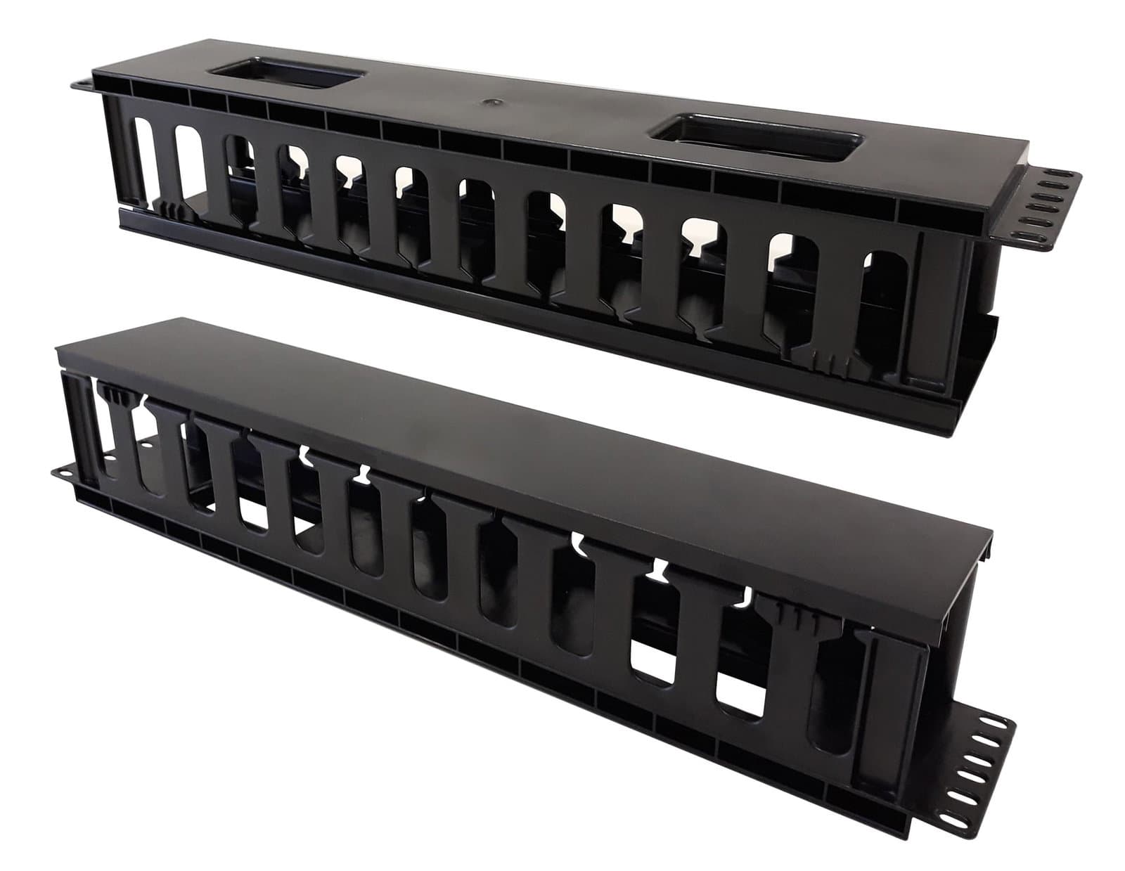 Pannello Passacavi 19" 2U con Coperchio - Intellinet I-CASE CABLE-FR