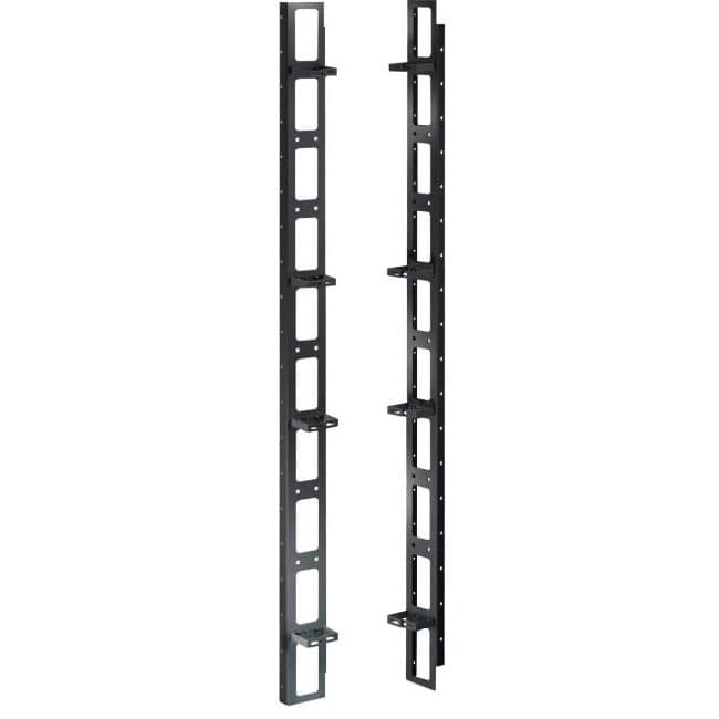 Coppia Canala Gestione Cavi Verticale 42U Nero - Intellinet I-CASE CABLEP-800
