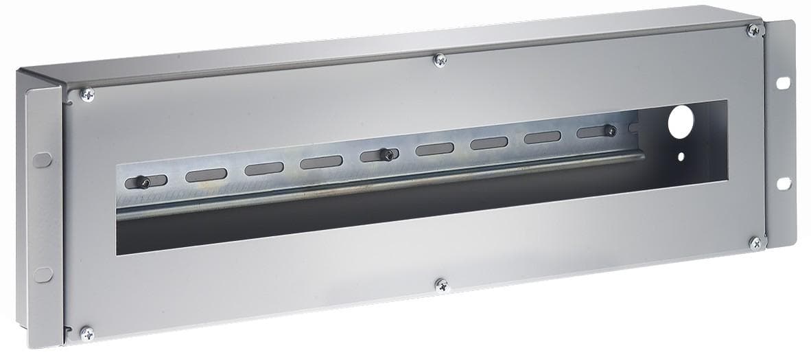 Contenitore Guida DIN 3U per Armadi 19'' Grigio - Intellinet I-CASE DIN-3