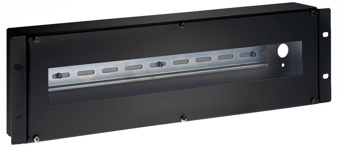 Contenitore Guida DIN 3U per Armadi 19'' Nero - Intellinet I-CASE DIN-3BK