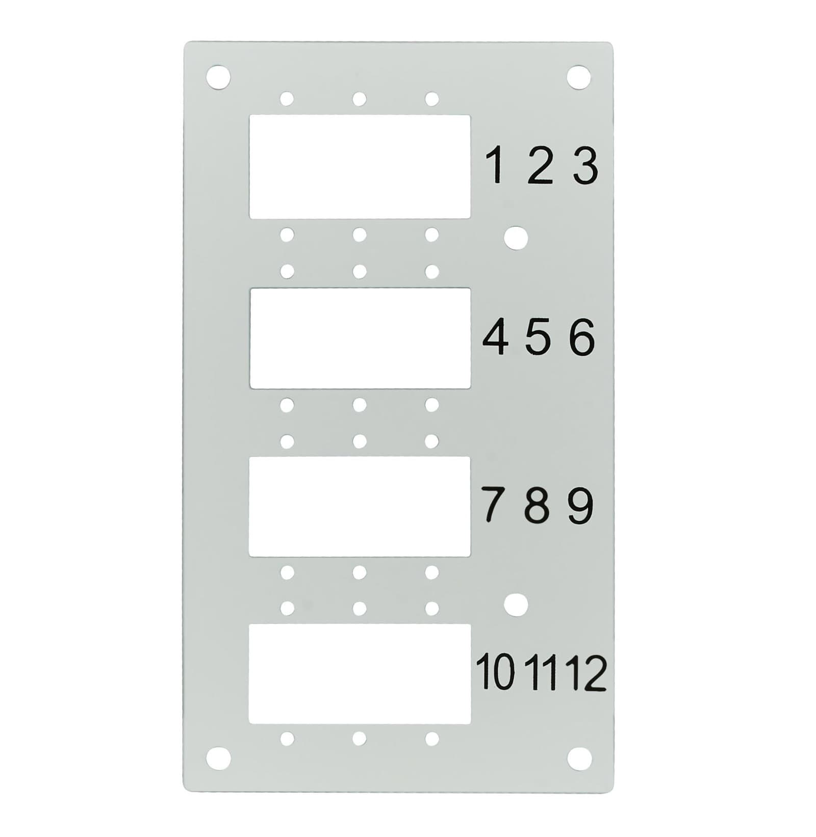 Pannello Frontale 12 Connessioni SC-Simplex LC-Duplex per Box Ottico - I-CASE DIN-SPL12SCD2