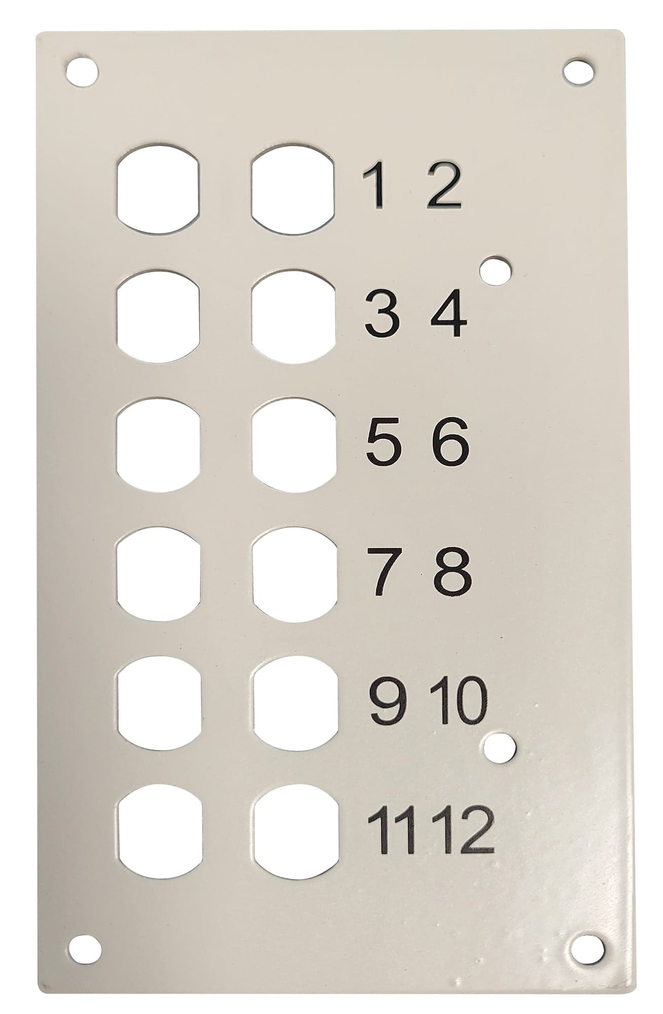 Pannello Frontale 12 Connessioni ST-Simplex per Box Ottico - I-CASE DIN-SPL12ST