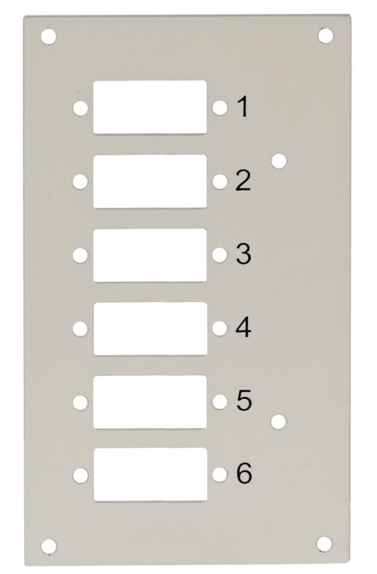 Pannello Frontale 6 Connessioni SC-Duplex per Box Ottico - Techly Professional I-CASE DIN-SPL6SCDT
