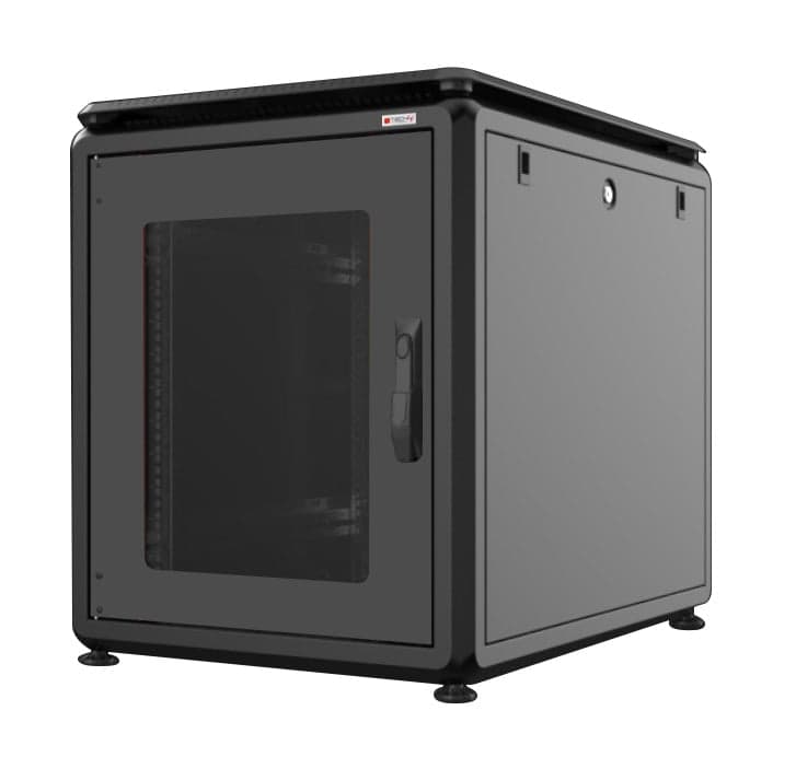 Armadio Server Rack 19" 600x1000 12U Nero da sotto-scrivania serie Evolution - Techly Professional I-CASE EV-1261BK