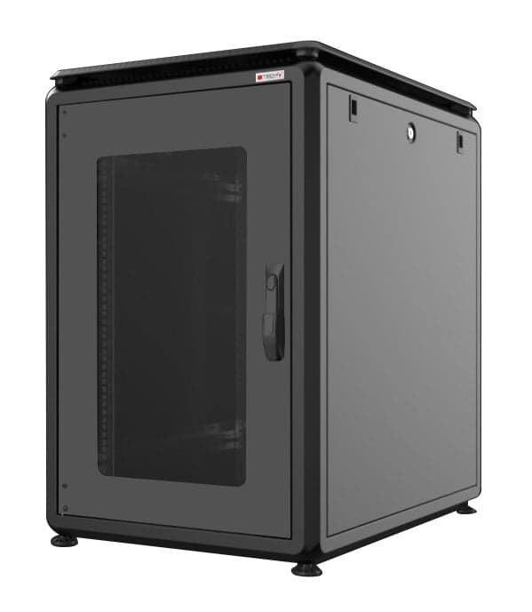 Armadio Server Rack 19" 600x1000 16U Nero serie Evolution - Techly Professional I-CASE EV-1661BK