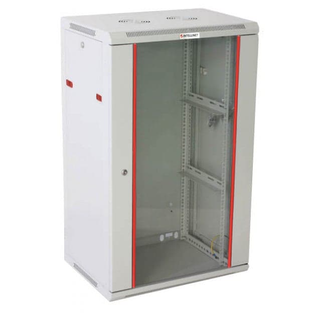Armadio Rack 19" a muro 20 unità sezione unica prof. 600mm grigio - Intellinet I-CASE EW-2020G