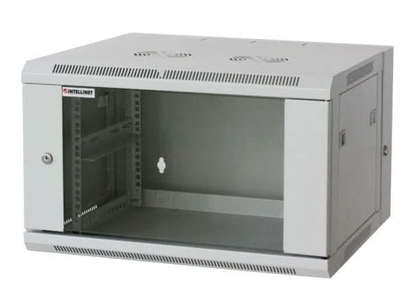 Armadio Rack 19" a muro 15 unità due sezioni grigio - Intellinet I-CASE EW-3015G