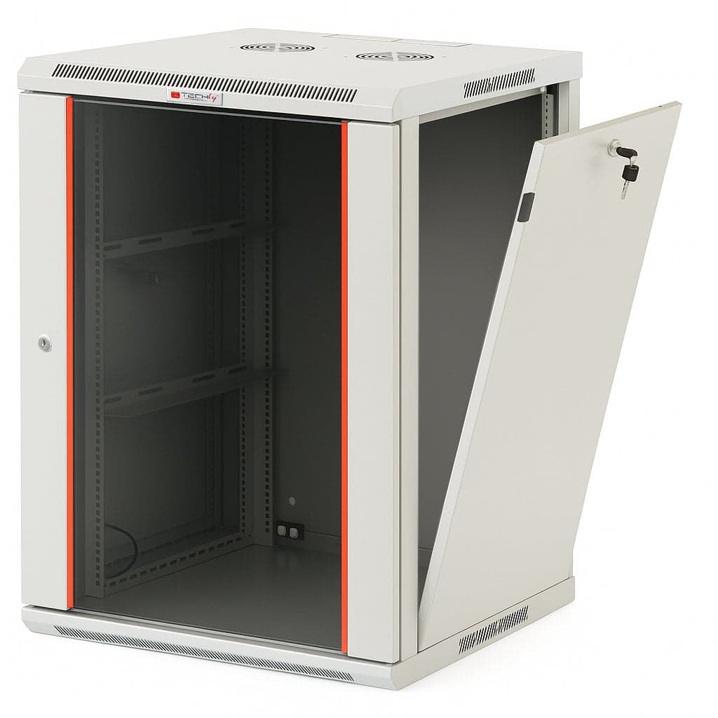 Armadio Rack 19" a Muro 20U Profondità 450 mm Grigio - Techly Professional I-CASE EWT-2420G