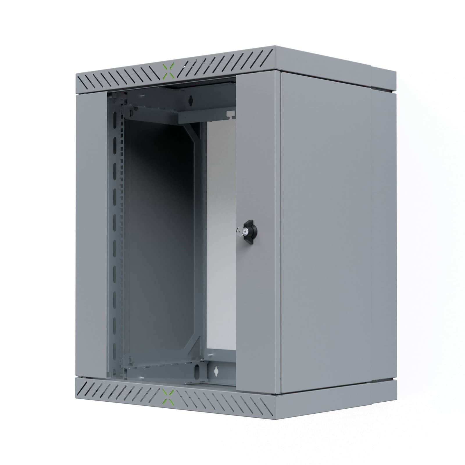 Armadio Rack 19" a Muro 15U da Assemblare Profondità 400-600 mm Grigio - X-RACK I-CASE EWX-2015G