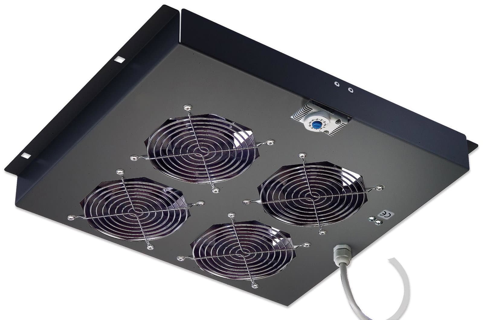 Gruppo di ventilazione a soffitto per Rack 19'' 4 Ventole Nero - Intellinet I-CASE FAN-4TB