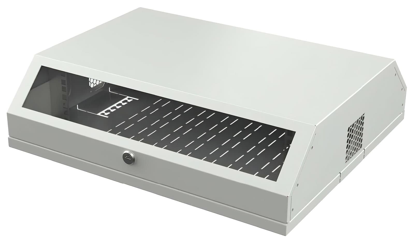 Armadio a muro 19" Flat 9 Unità Grigio - Techly Professional I-CASE FL-09-BGT